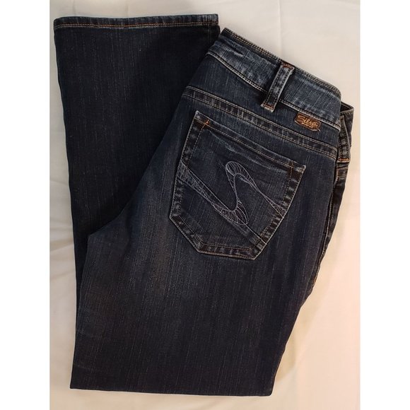 Silver Jean ~ Suki Capri ~ Size 33 - Picture 1 of 13